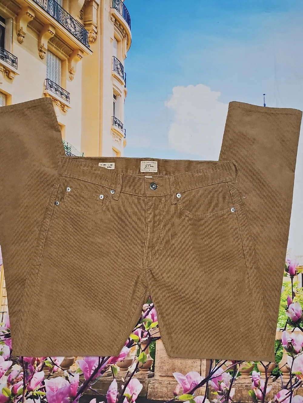 J. Crew 484 Corduroy Slim Straight Pants Size 30x32 New